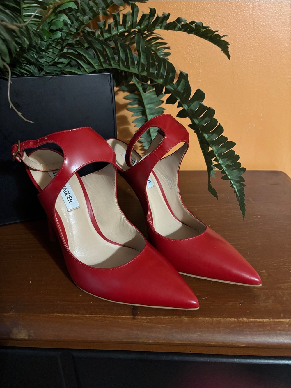 Steve Madden “Prisma” !NEW!  Red Pointed Slingback Pumps